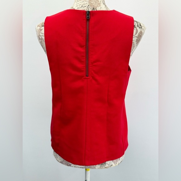 HALOGEN Bright Red sleeveless top size S - Picture 3 of 12